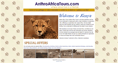 Desktop Screenshot of anthroafricatours.com