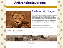 Tablet Screenshot of anthroafricatours.com